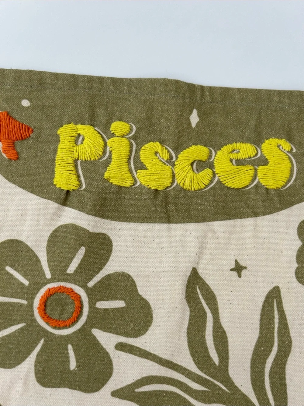 Urban Outfitters Pisces Signs Of The Zodiac Flag Tapestry Embroidered Dorm 16x20